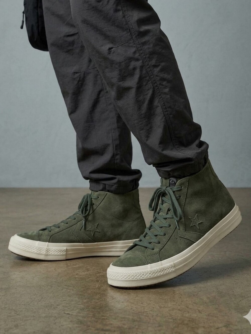 Converse Counter Climate Green Suede Water Repellent Mid Boot M7/W9
